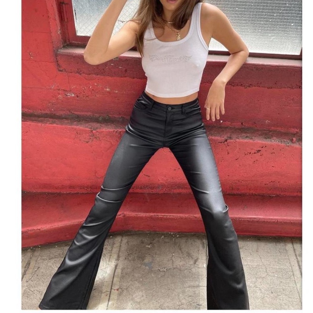Edikted faux leather pants